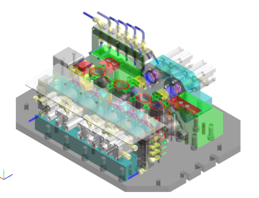 法兰工件气动夹具工装3D图纸 x_t格式缩略图